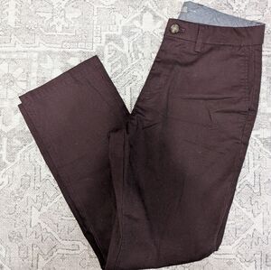 Men's Old Navy Burgundy Ultimate Straight Pants Size 31×30 Built In Flex